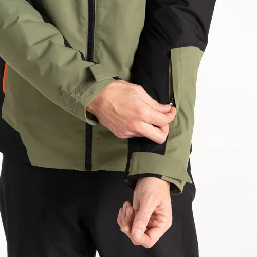 Pánská zimní lyžařská bunda Dare2b PRECISION II černá/zelená (6)