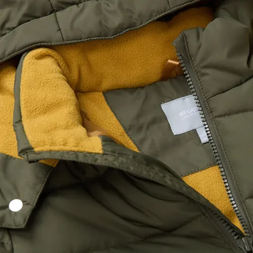 Dětská zateplená zimní bunda Regatta ROVER khaki (4)