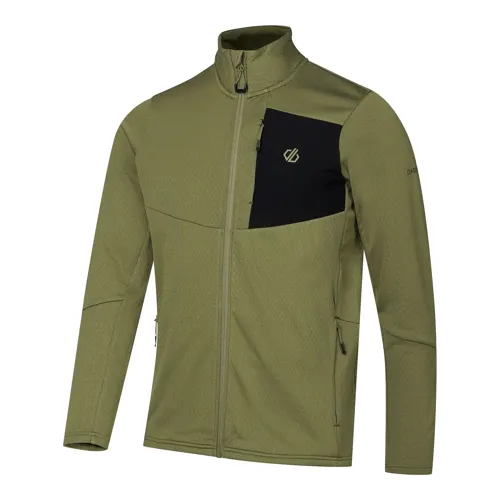 Pánská fleecová mikina Dare2b VENTURE khaki/černá (4)