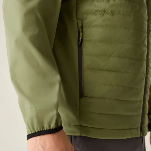 Pánská hybridní softshellová bunda Dare2b MOUNTAINEER zelená (3)