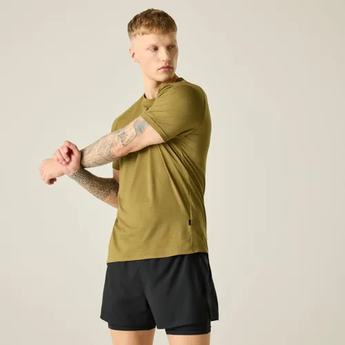 Pánské funkční tričko Dare2b PERSIST khaki (2)