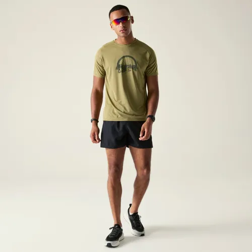 Pánské funkční tričko Dare2b TECH II khaki (1)