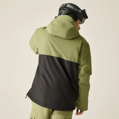 Pánská technická lyžařská bunda Dare2b FREERIDE III černá/khaki