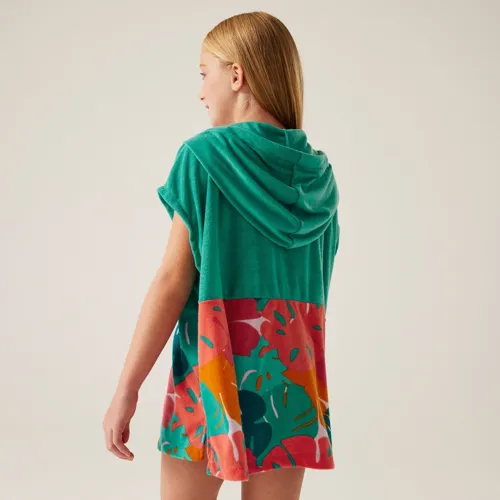 Dětské ručníkové pončo Regatta TOWEL ROBE II tyrkysová