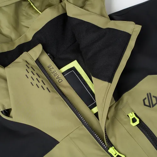 Pánská zimní lyžařská bunda Dare2b BASEPLATE IV černá/khaki (8)