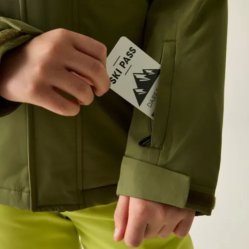 Dětská lyžařská bunda Dare2b CHILL khaki (6)