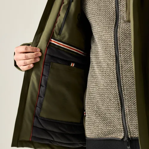 Pánská zimní zateplená bunda Regatta MARRON khaki (4)