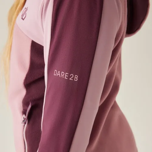 Dětská fleecová mikina Dare2b THRIVING IV růžová/vínová (4)