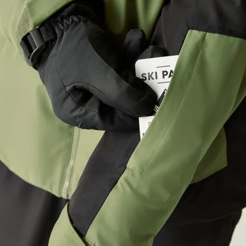 Pánská zimní lyžařská bunda Dare2b PRECISION II černá/khaki (7)