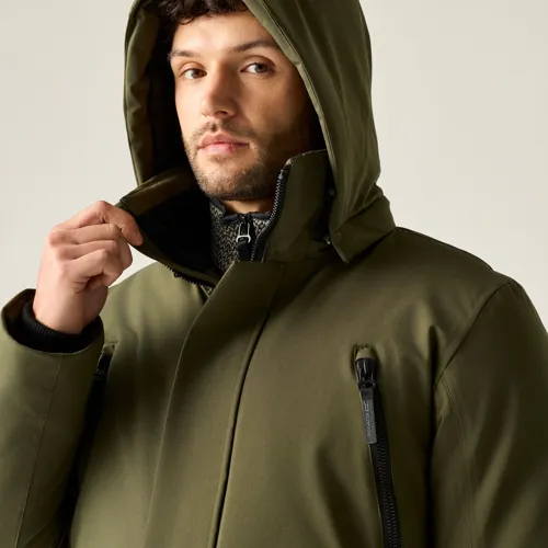 Pánská zimní zateplená bunda Regatta MARRON khaki (2)