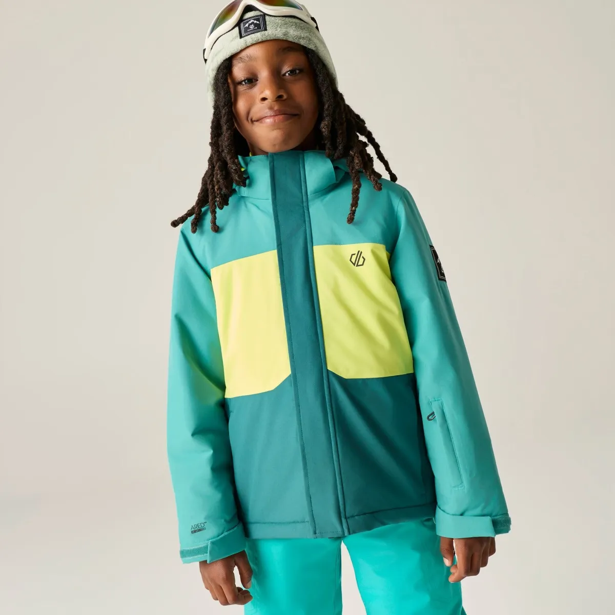 Dětská zimní lyžařská bunda Dare2b SEND IT II zelená/limetková