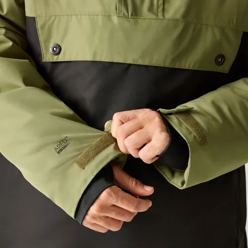 Pánská technická lyžařská bunda Dare2b FREERIDE III černá/khaki (5)