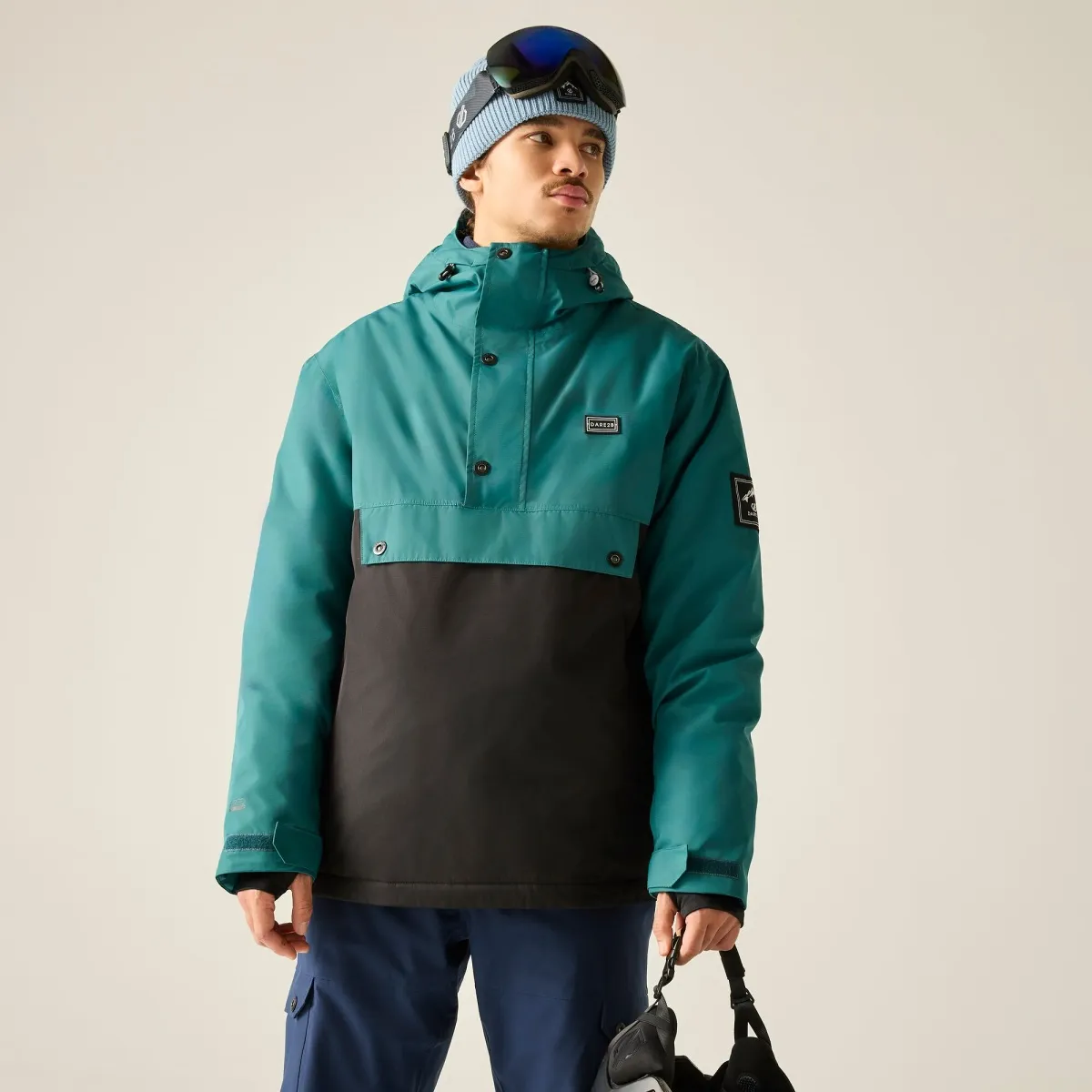 Pánská technická lyžařská bunda Dare2b FREERIDE III zelená/černá