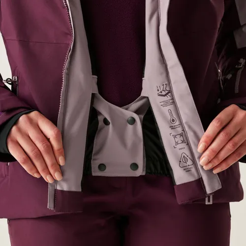 Dámská zimní lyžařská bunda Dare2b ICED růžová/vínová (7)