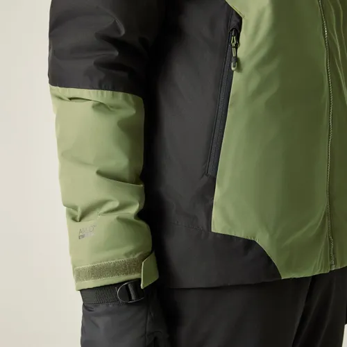 Pánská zimní lyžařská bunda Dare2b PRECISION II černá/khaki (5)