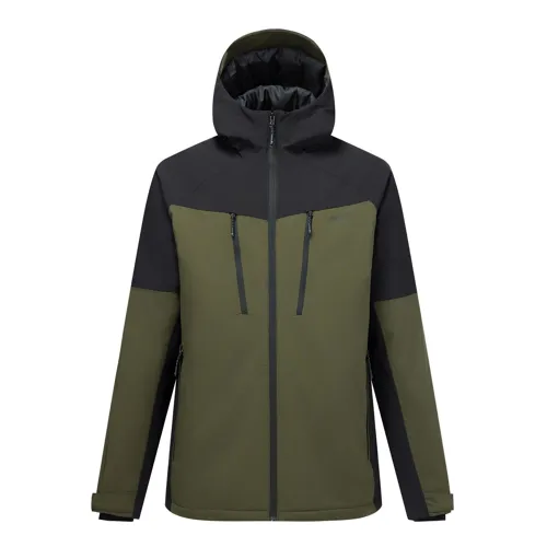 Pánská zateplená bunda Regatta HIGHTON Stretch khaki/černá (10)