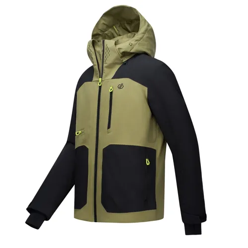Pánská zimní lyžařská bunda Dare2b BASEPLATE IV černá/khaki (10)