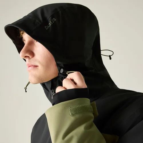 Pánská technická lyžařská bunda Dare2b HALFPIPE IV černá/khaki (7)