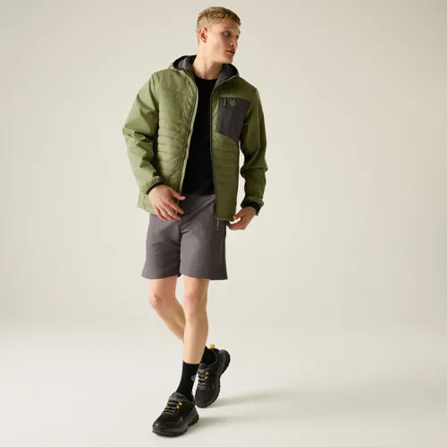 Pánská hybridní softshellová bunda Dare2b MOUNTAINEER zelená (1)
