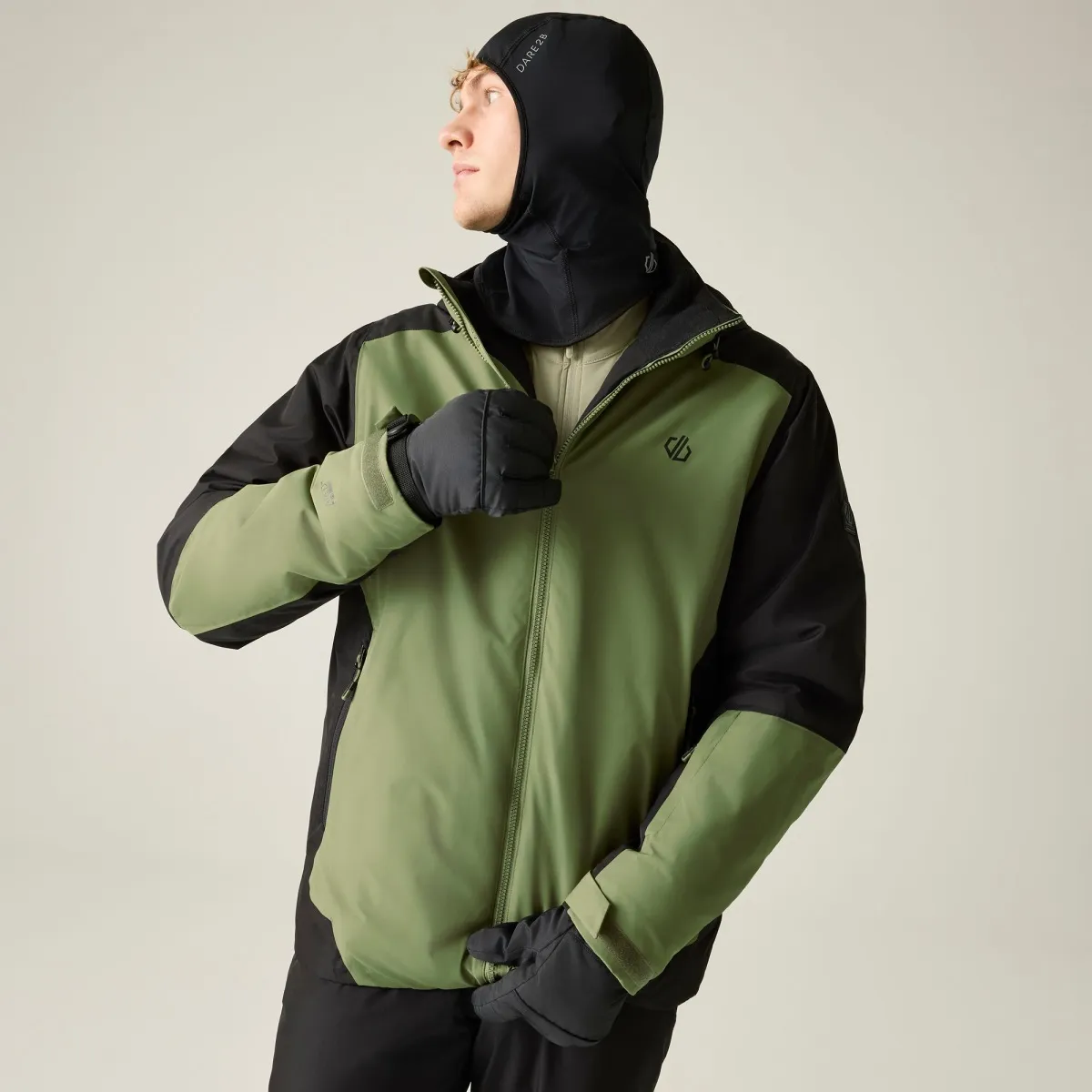 Pánská zimní lyžařská bunda Dare2b PRECISION II černá/khaki