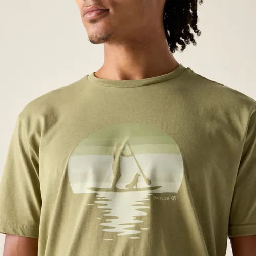 Pánské bavlněné tričko Dare2b MOVEMENT III khaki (2)