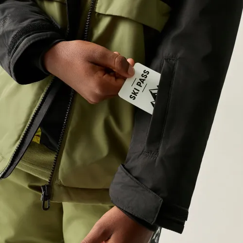 Dětská lyžařská bunda Dare2b WING IT černá/khaki (4)
