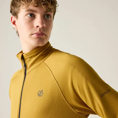 Pánská funkční mikina Dare2b FUSE UP FULL ZIP žlutá (3)