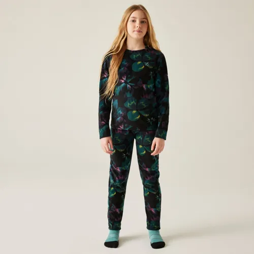 Dětský hřejivý fleecový set Dare2b THERMAL černá/zelená (1)