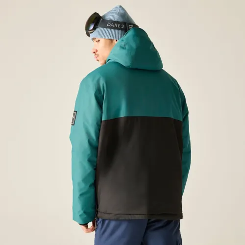 Pánská technická lyžařská bunda Dare2b FREERIDE III zelená/černá