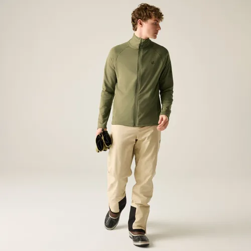 Pánská funkční mikina Dare2b FUSE UP FULL ZIP khaki (2)