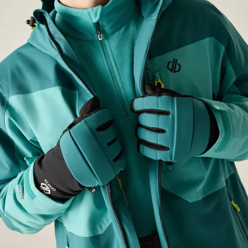 Unisex prstové lyžařské rukavice Dare2b FREERIDE II zelená (3)