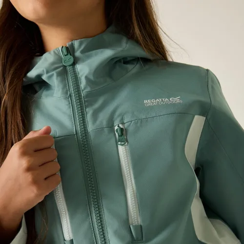 Dětská membránová bunda Regatta HIGHTON světle zelená/tyrkysová (3)